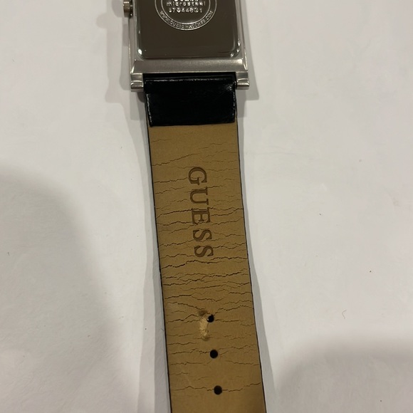 Genuine Leather Authentic Guess Watch, Microsteel, Black - Picture 5 of 6
